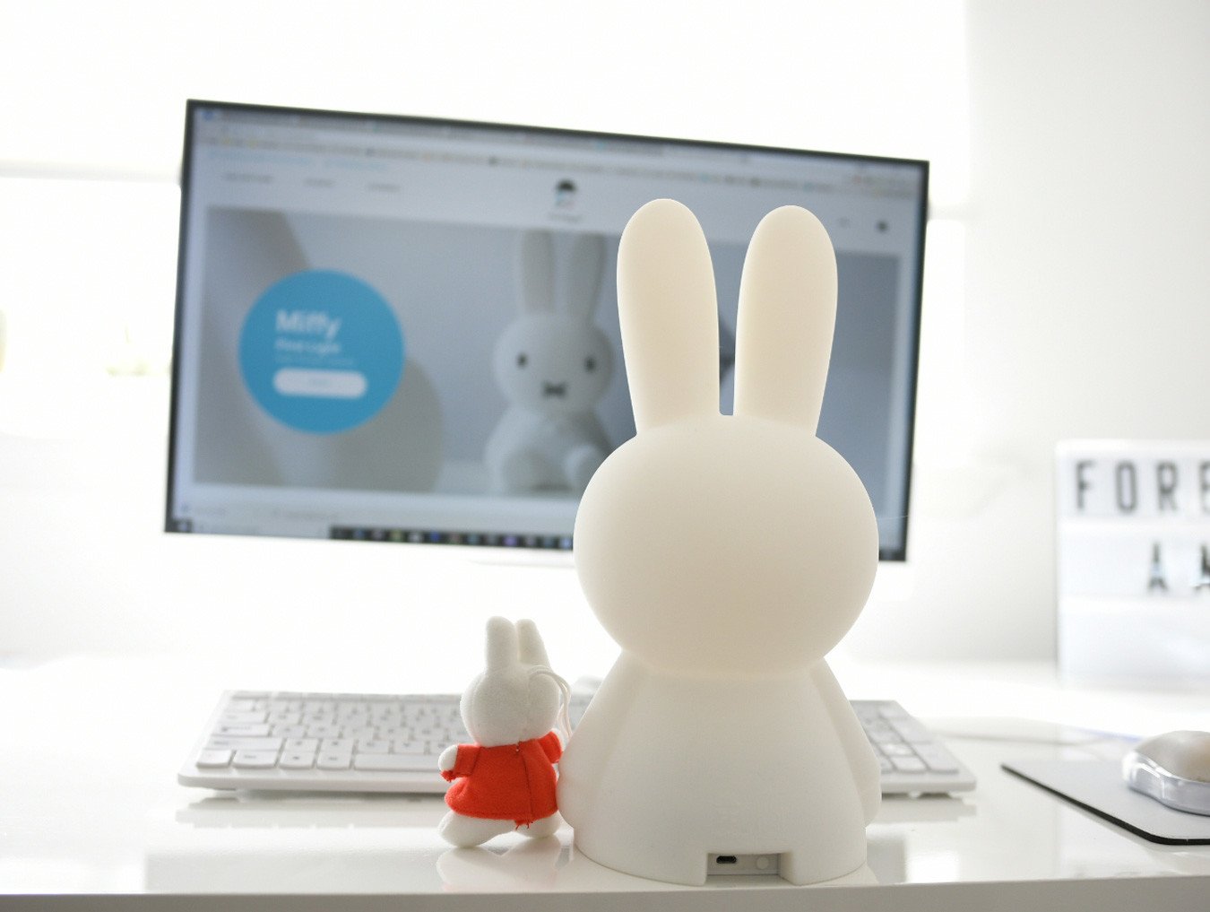 Miffy at the computer