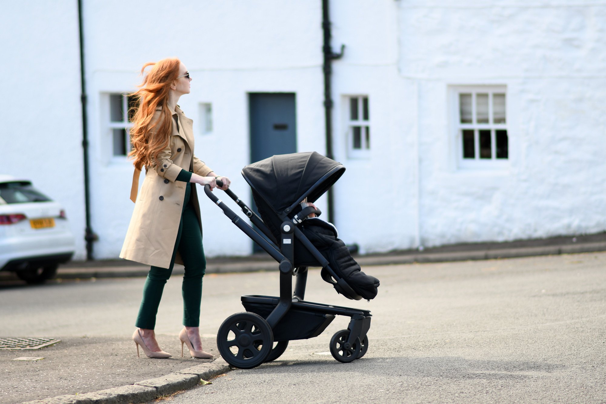 out and about with the pushchair
