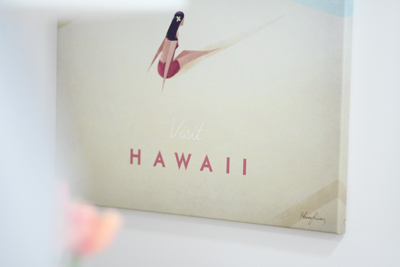 visit Hawaii - retro travel print