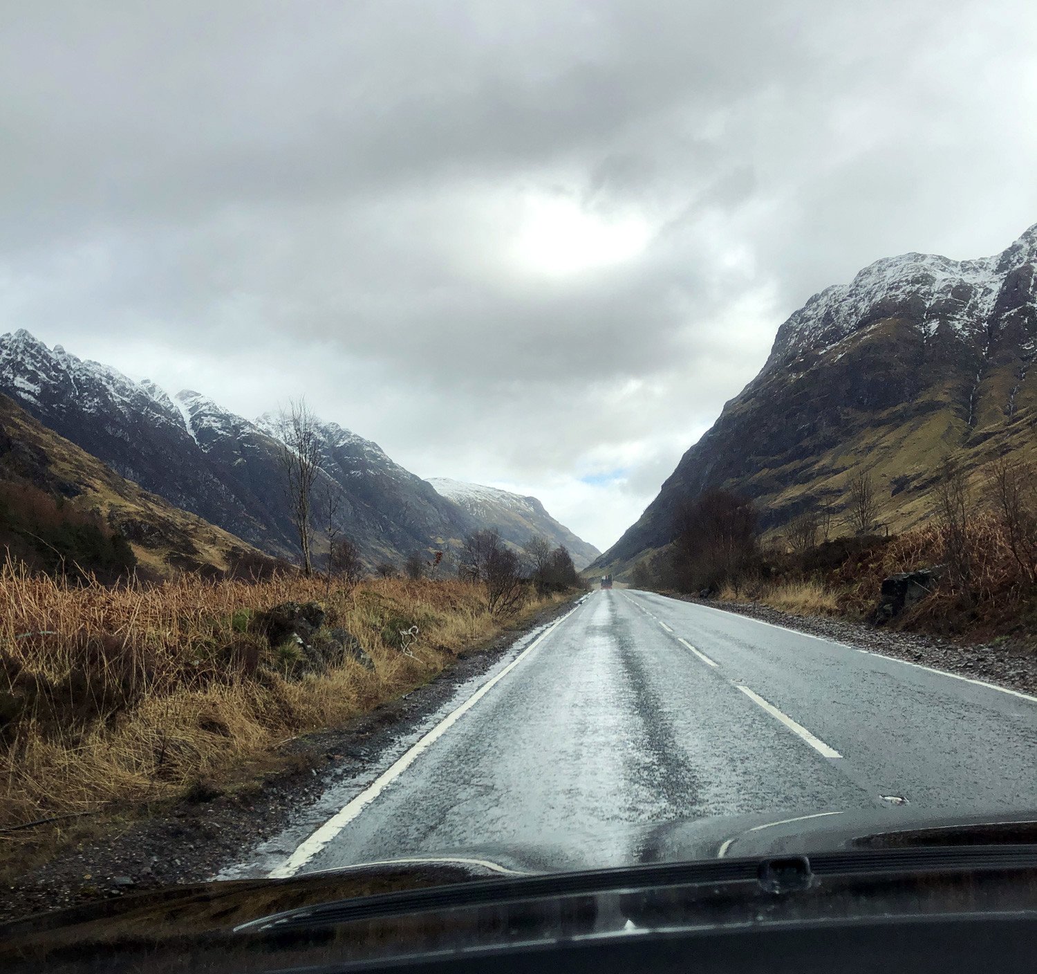 The road through Glen Coe, Scotland