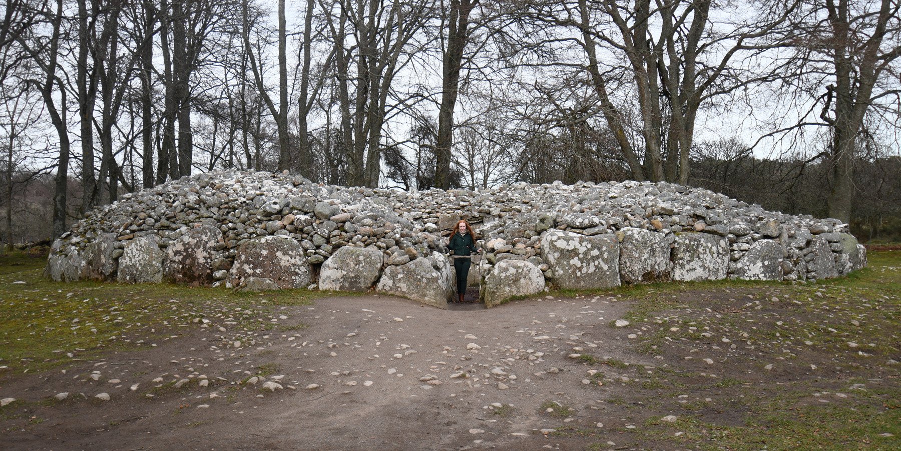 Visiting the Clava Cairns, near Inverness in the Scottish Highlands