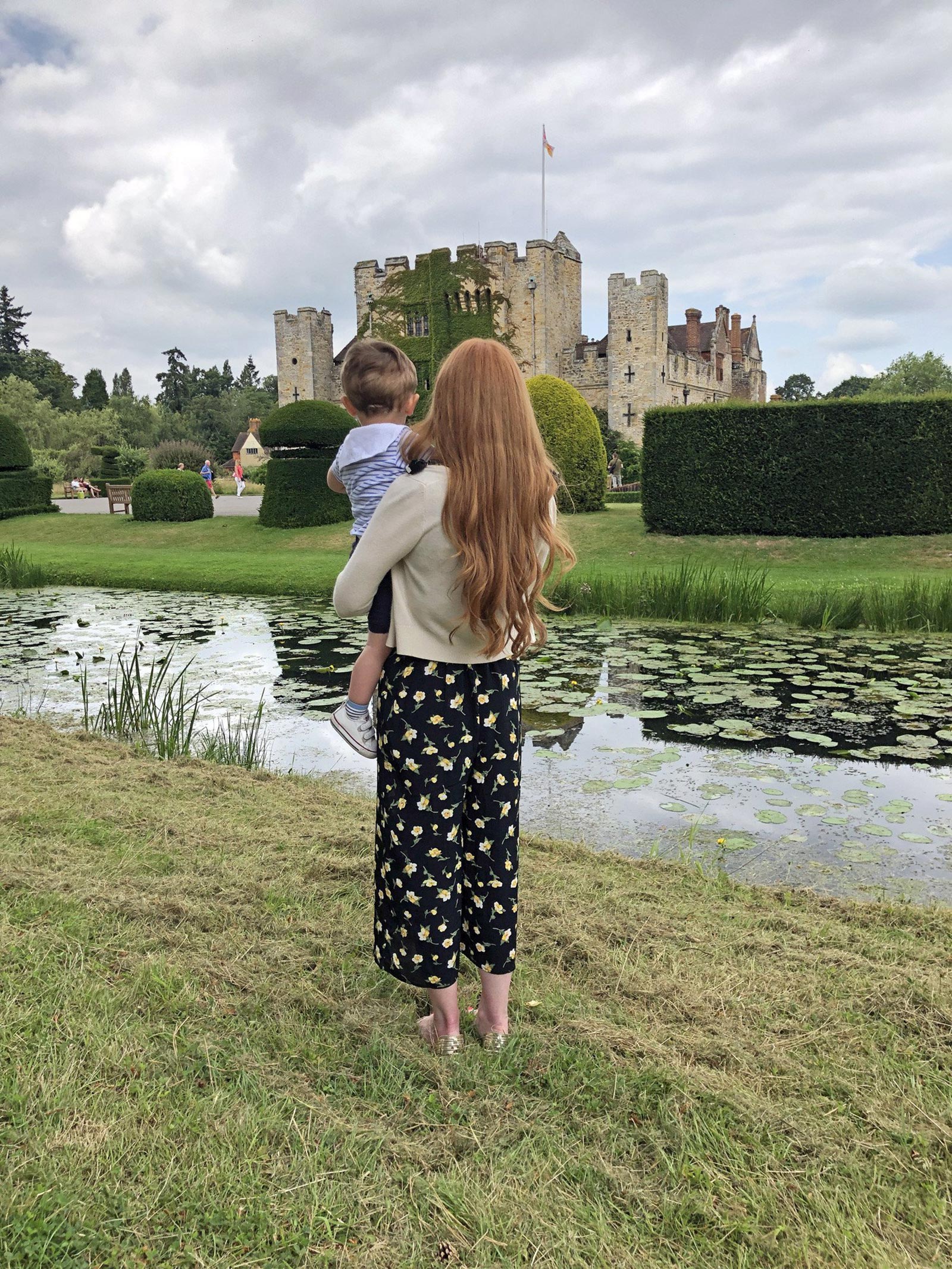 Me and Max visiting Hever Castle, kent 