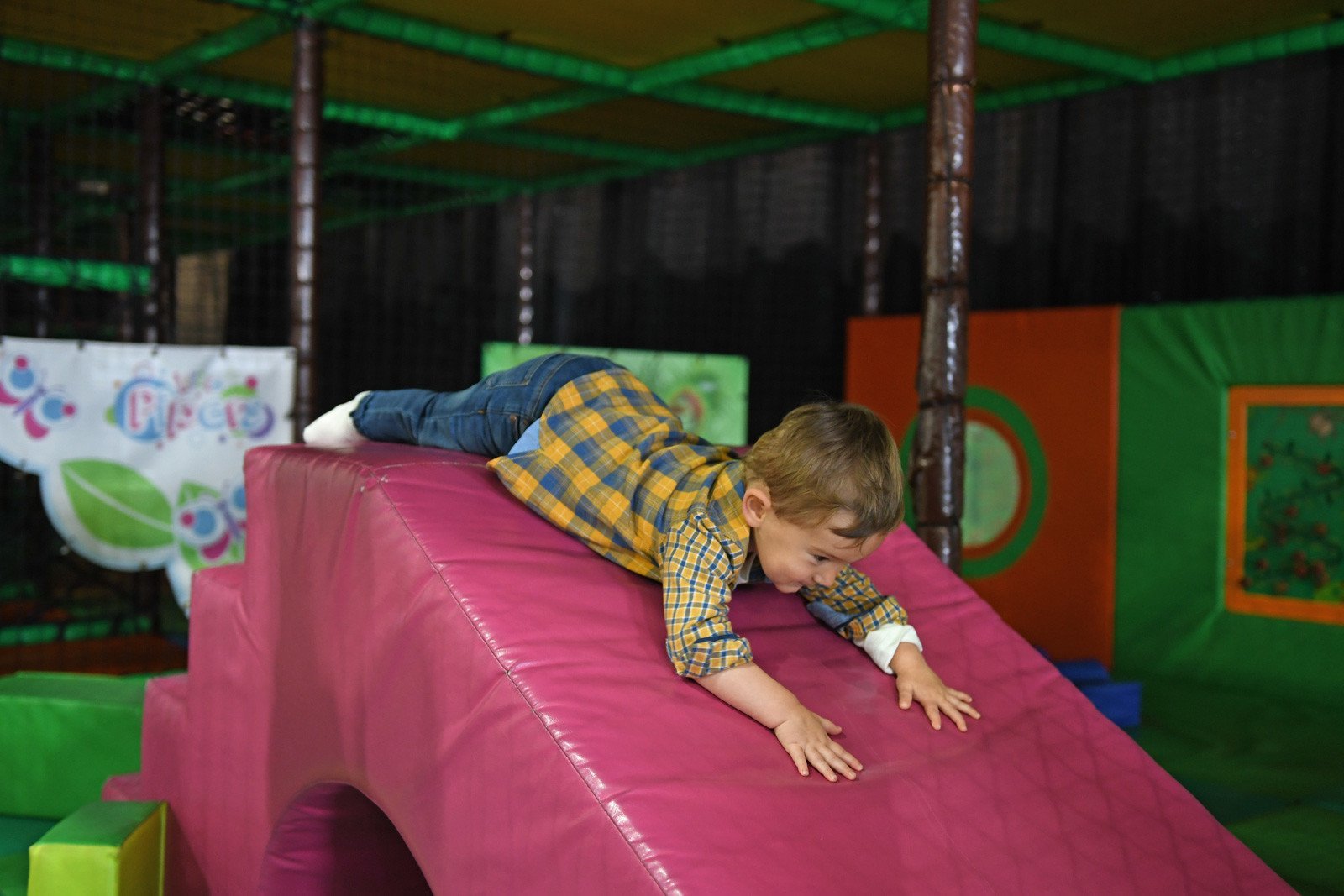 Max in the soft play at Piperdam