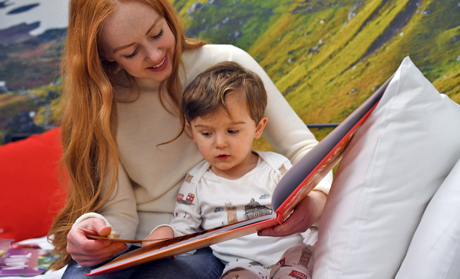 Reading to a toddler