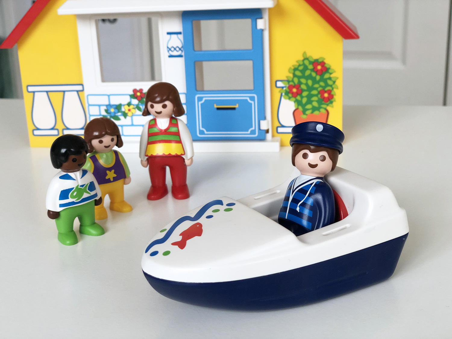 Playmobil Captain and boat figure