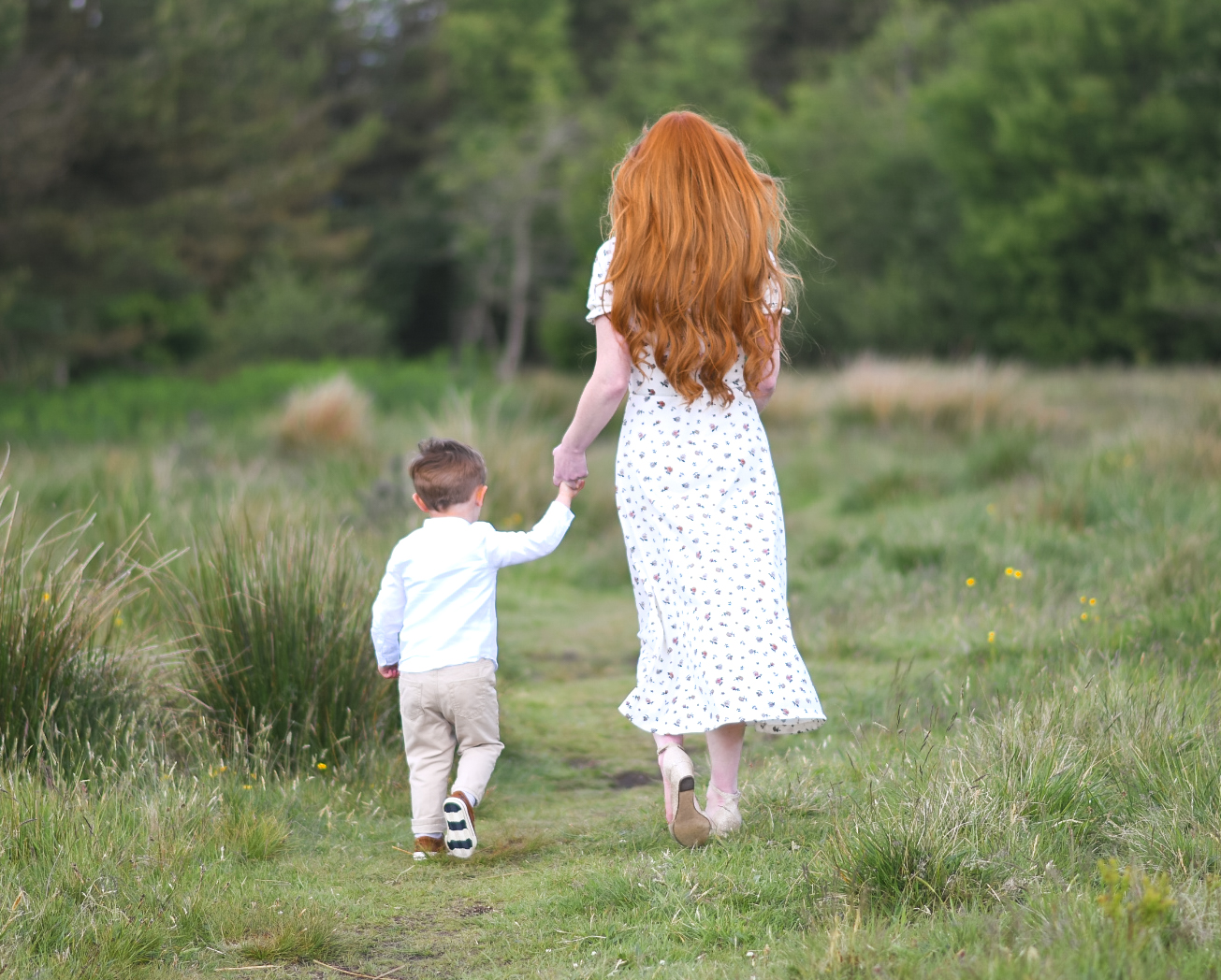 long red hair