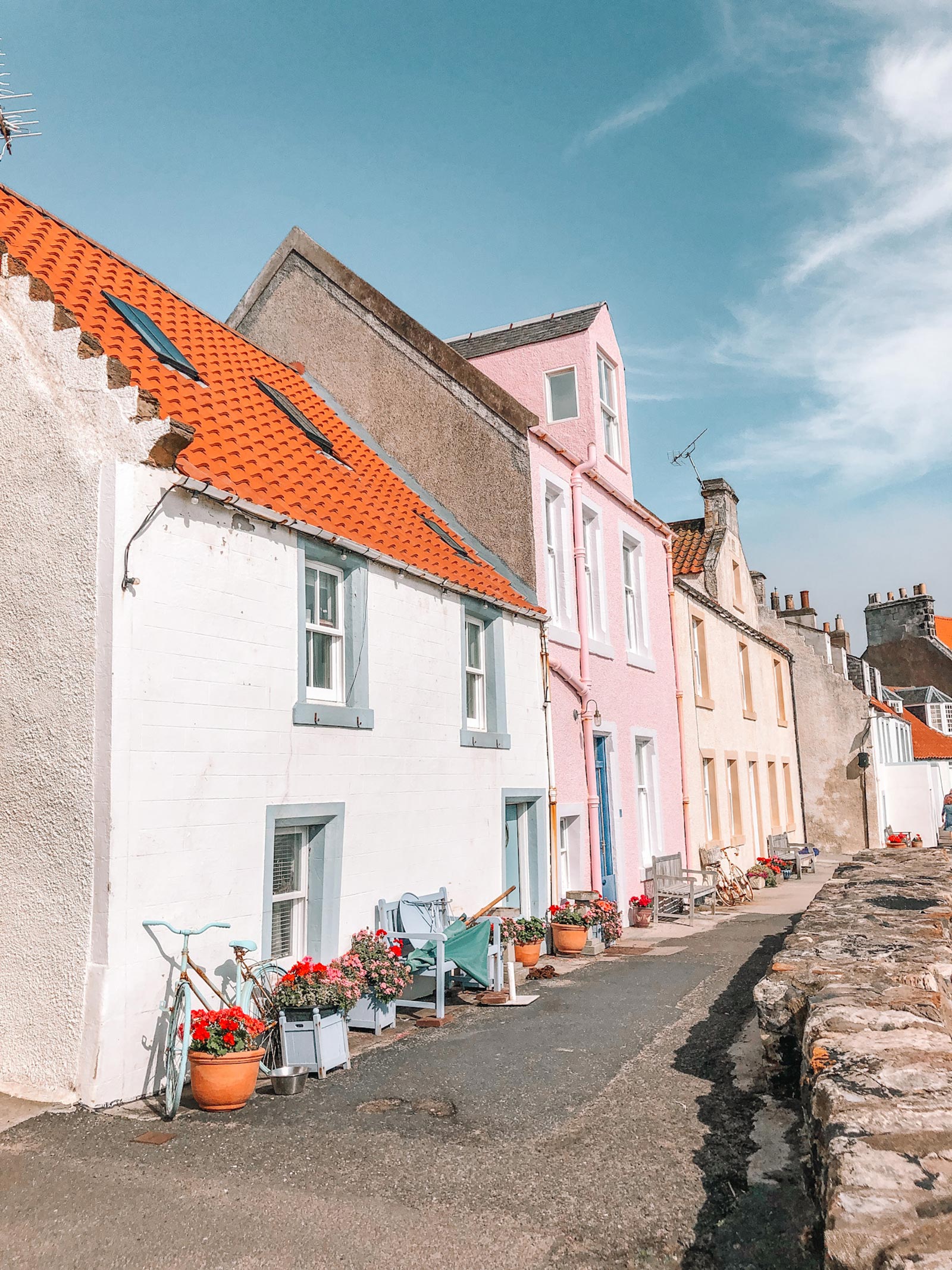 Colourful houses in Pittenweem, Fife