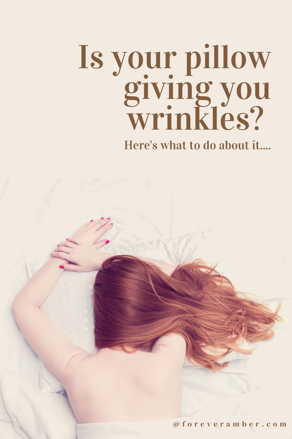 How to prevent sleep lines and pillow wrinkles