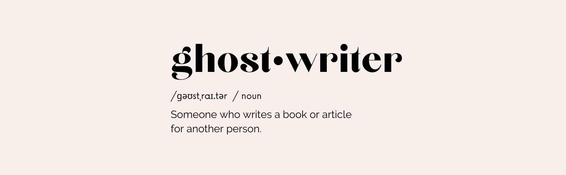ghostwriter for hire
