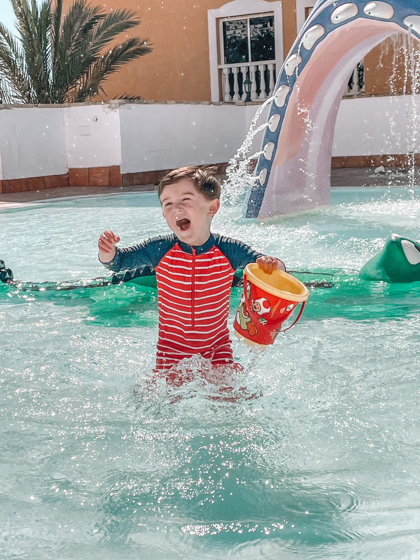 Max in the pool, Tenerife, March 2022