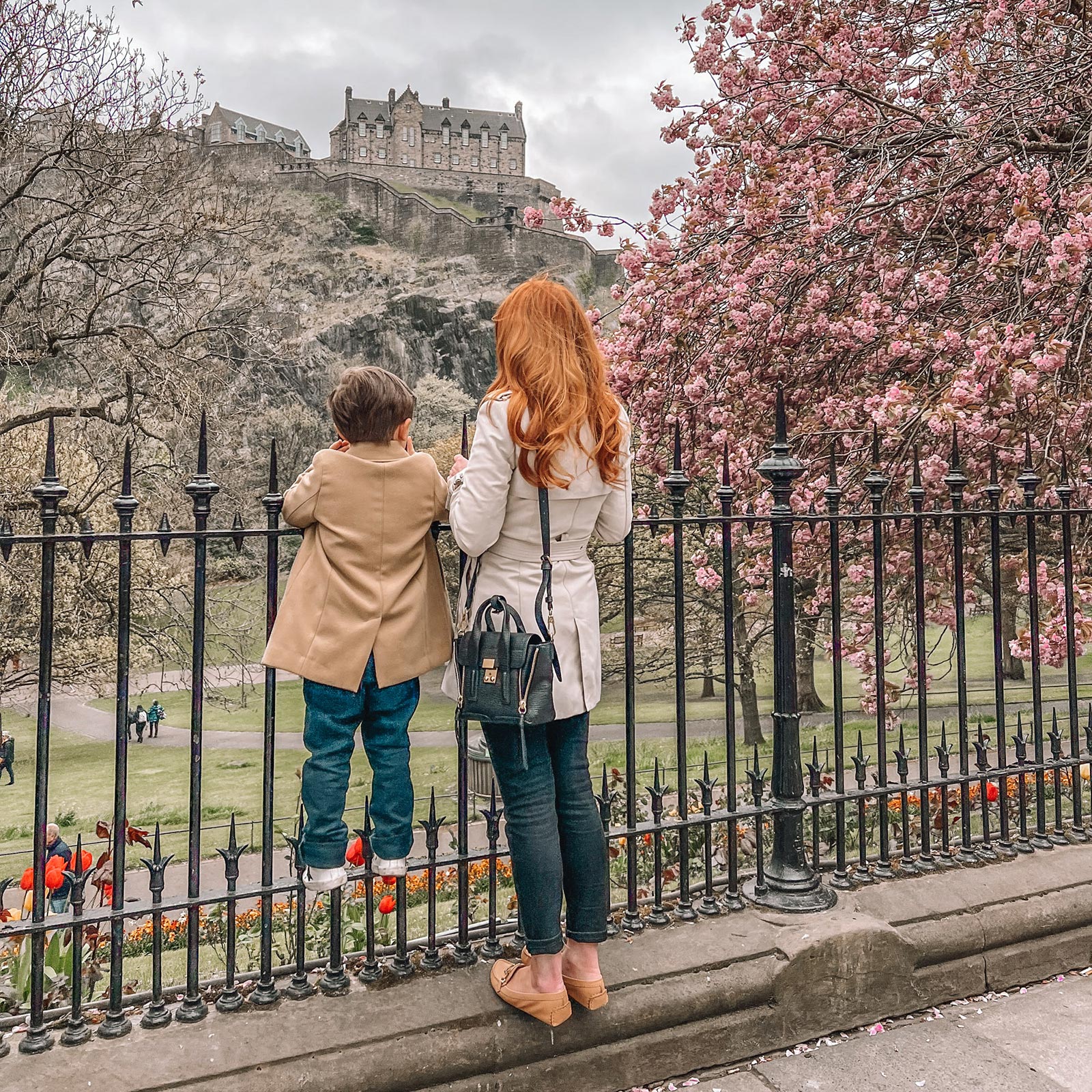 Edinburgh Castle in the spring