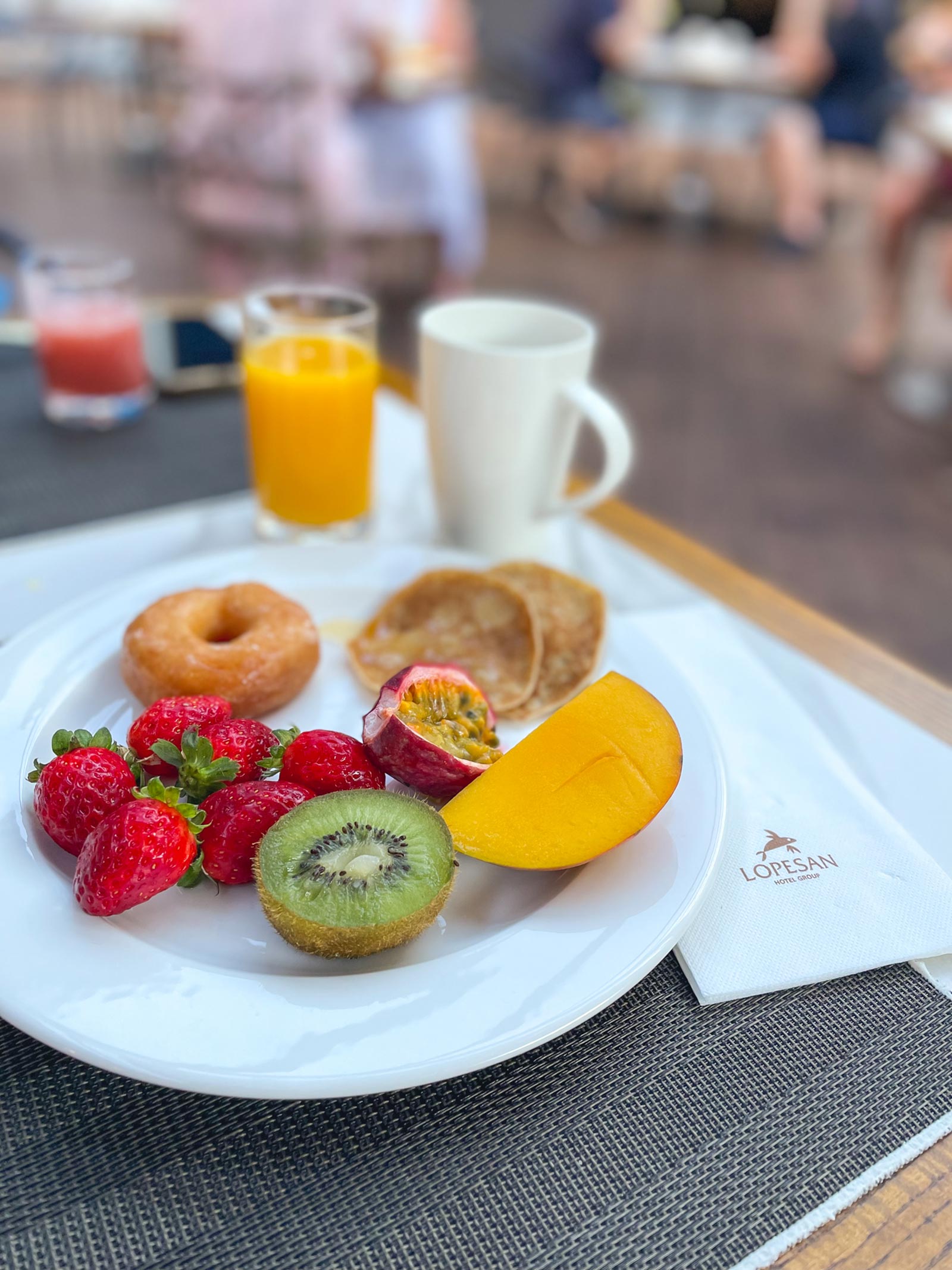 breakfast at the Lopesan Costa Meloneras Resort Spa and Casino