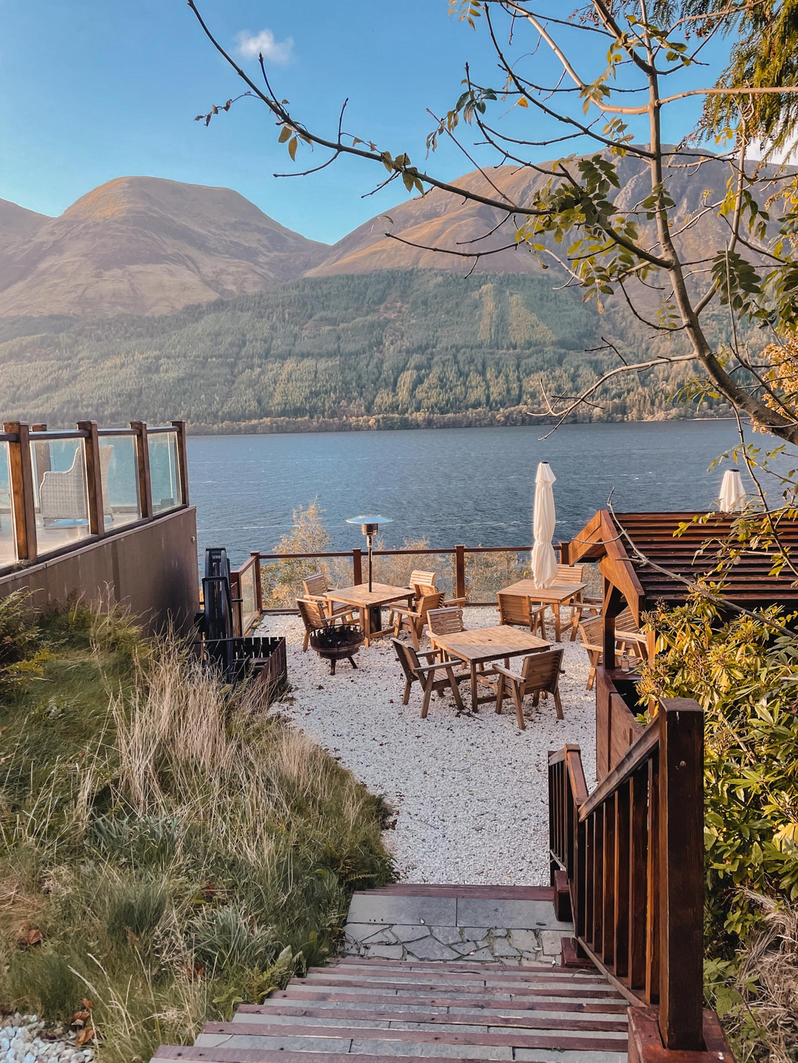View of Loch Lochy from the The Lochview Bar and Grill