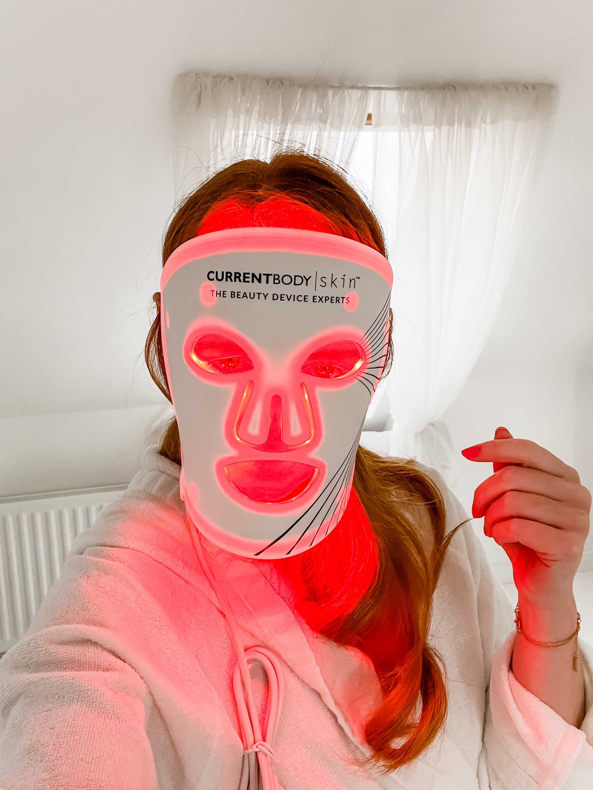 trying out LED light therapy for the first time