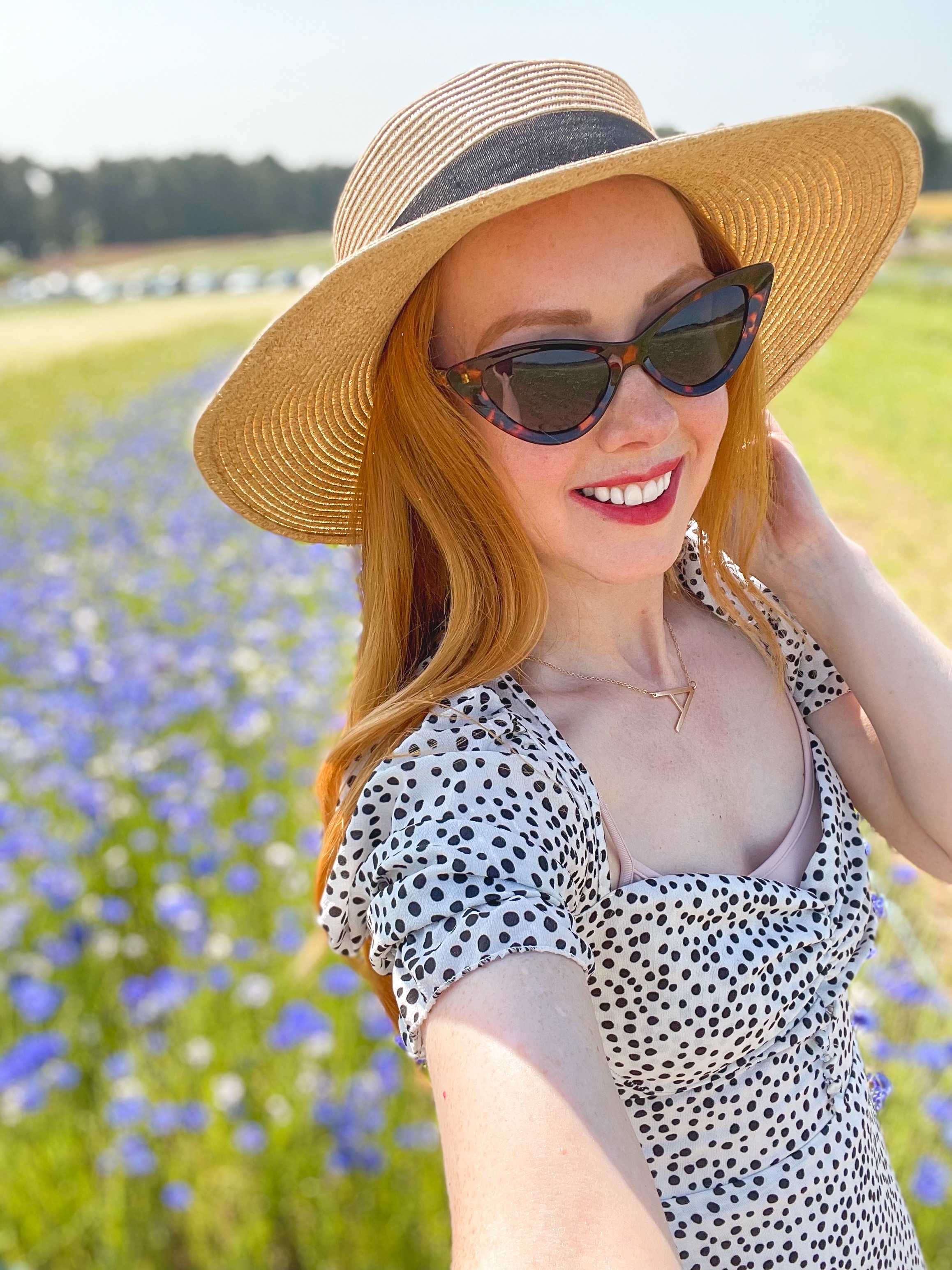 Lavender field selfie