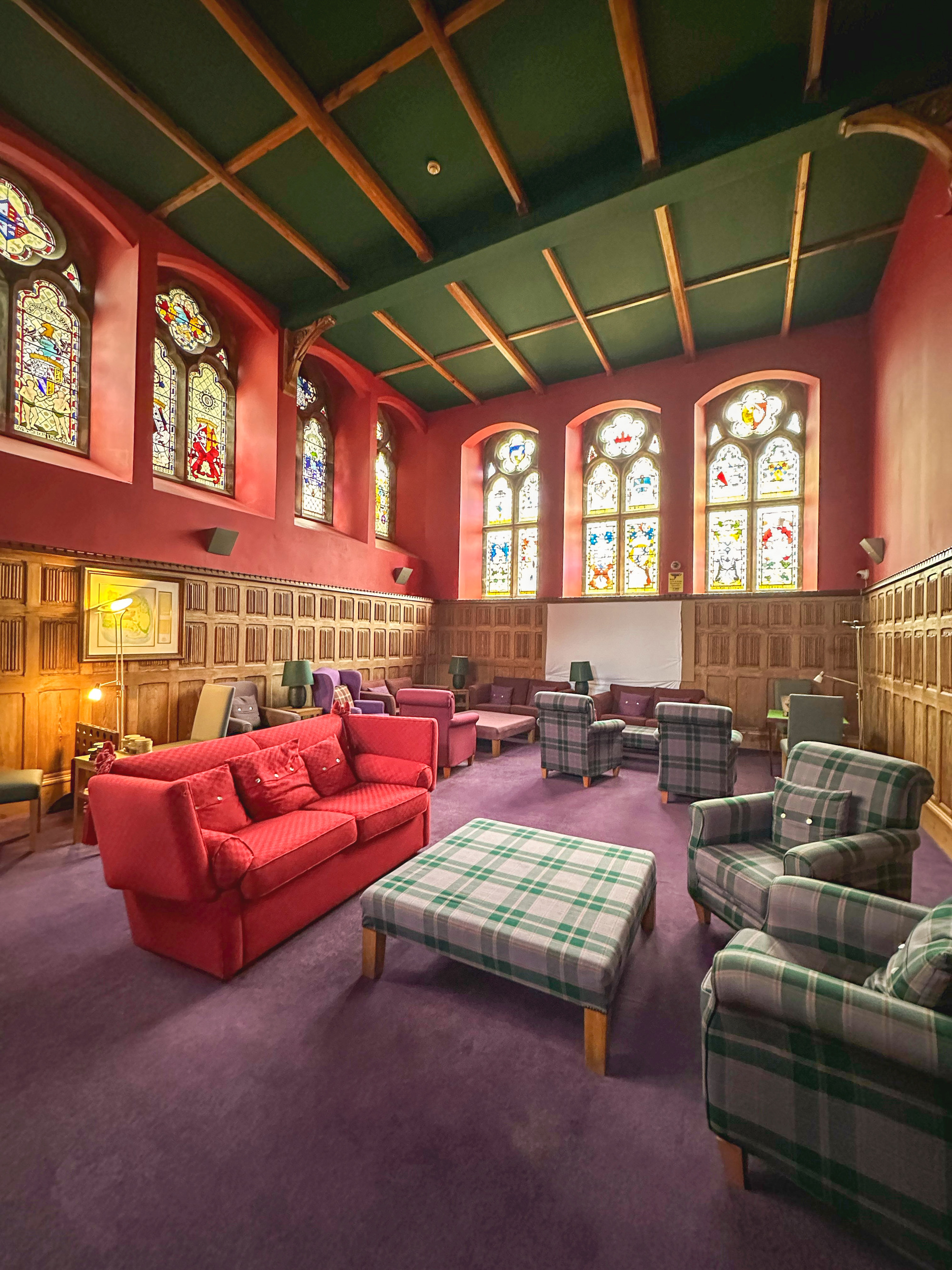 guest lounge at Fort Augustus Abbey