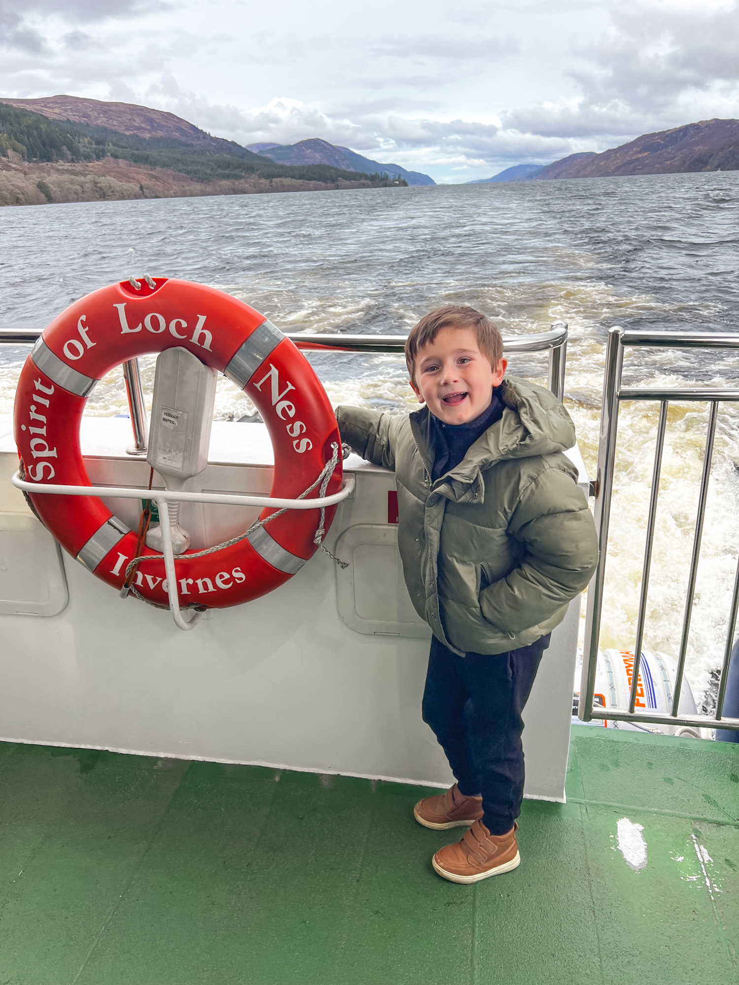 boat tour of Loch Ness