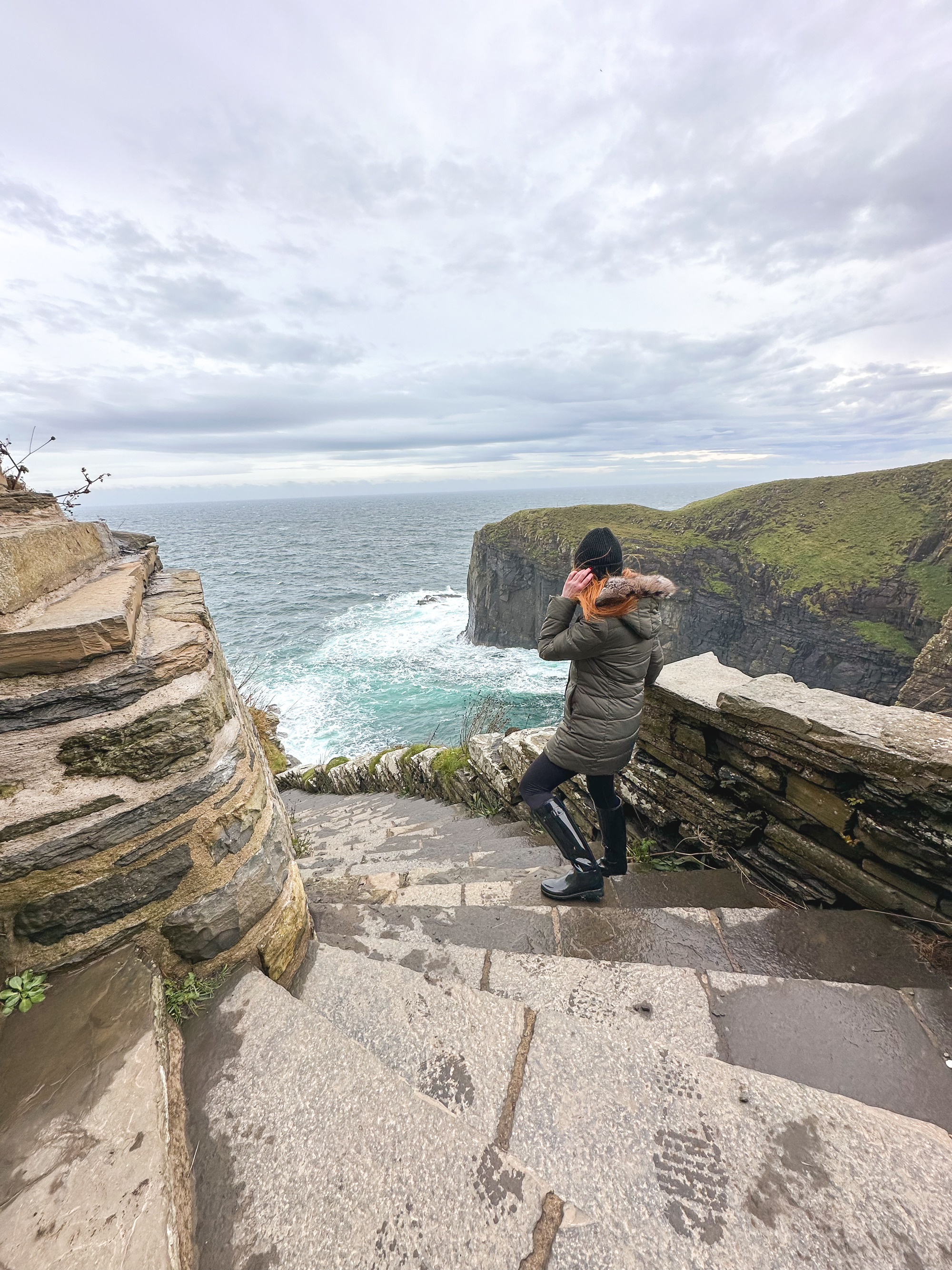 Visiting the Whaligoe Steps, Caithness